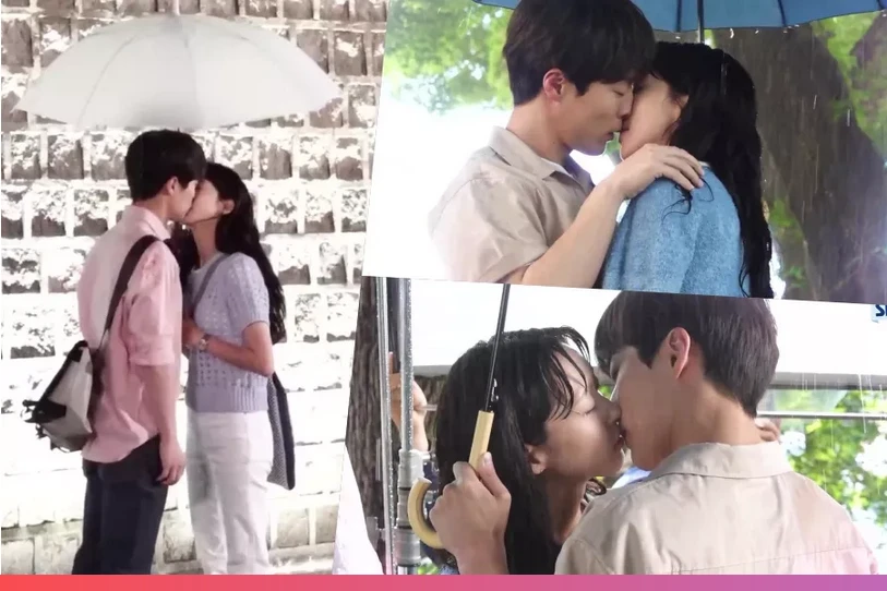 باي إن هيوك وهان جي هيون يختاران الزاوية المثالية لمشهد قبلتهما في "Cheer Up"